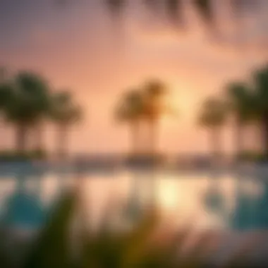 Breathtaking Poolside Experience at Sofitel The Palm Stunning pool area at Sofitel The Palm Apartments surrounded by palm trees