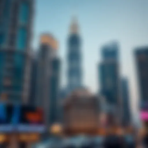 Architectural Marvel of Sparkle Towers Stunning architectural view of Sparkle Towers