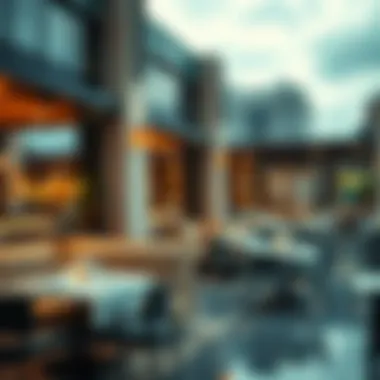 Diverse dining options available at hotels near airports