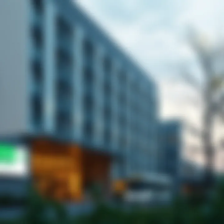 Airport hotel with modern amenities and shuttle service