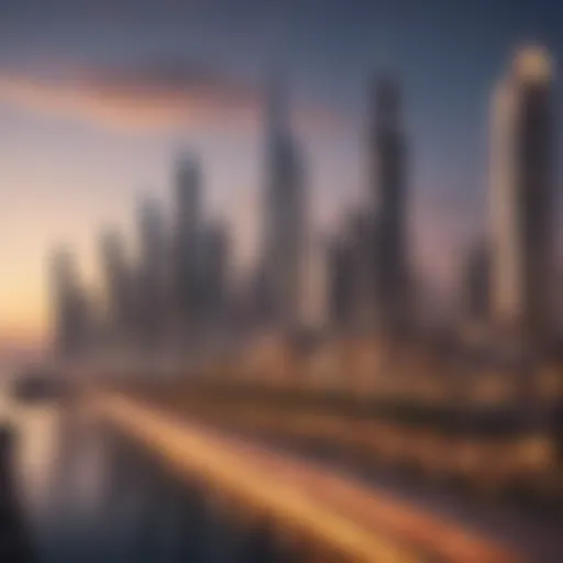 Dubai skyline showcasing luxury apartments