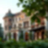 Exterior view of The Churchill Residence showcasing its architectural grandeur