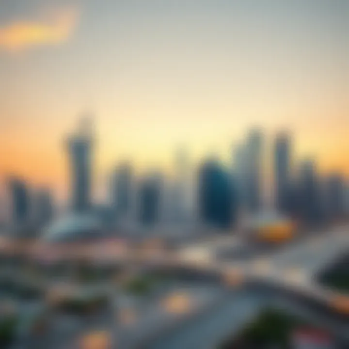 Iconic skyline of Dubai showcasing innovative architecture