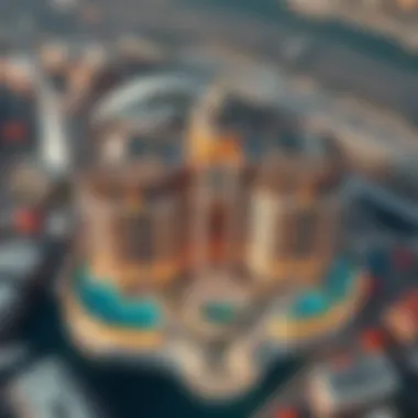 Aerial view of The Haven Majan showcasing its architectural grandeur