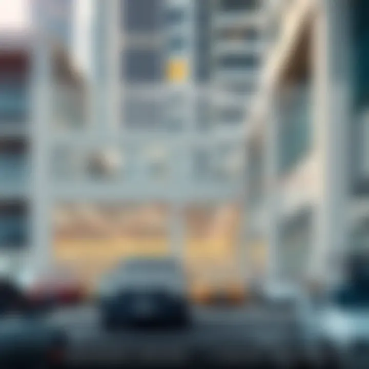 A chart illustrating market trends and demand for garages in Dubai