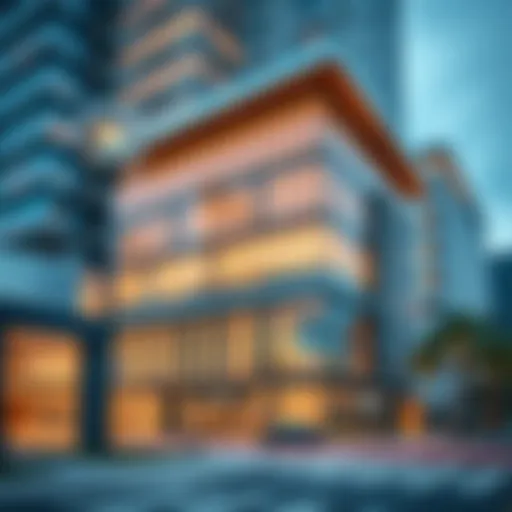 Modern Architectural Design of The Offices at One Central Architectural overview of The Offices at One Central showcasing modern design