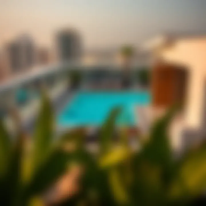 Rooftop Pool in an Exclusive Penthouse Exclusive rooftop pool in a high-end penthouse