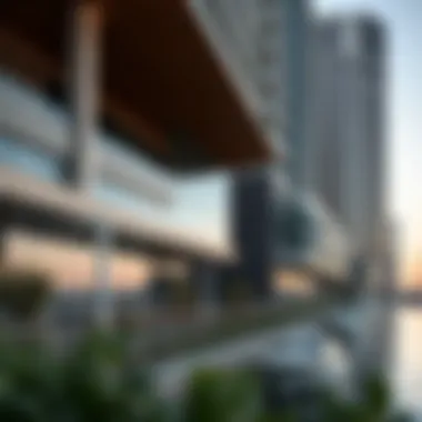 Contemporary Architectural Features of The Point Marina Architectural details of The Point Marina, emphasizing its contemporary design