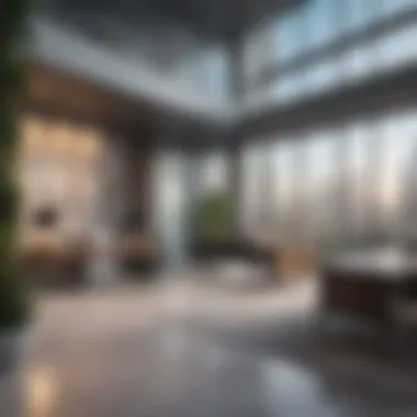 Innovative Real Estate Solutions in Dubai Interior of a modern real estate office with technology-driven solutions