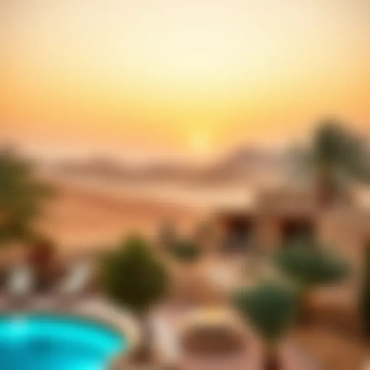 The breathtaking desert landscape of Liwa Oasis