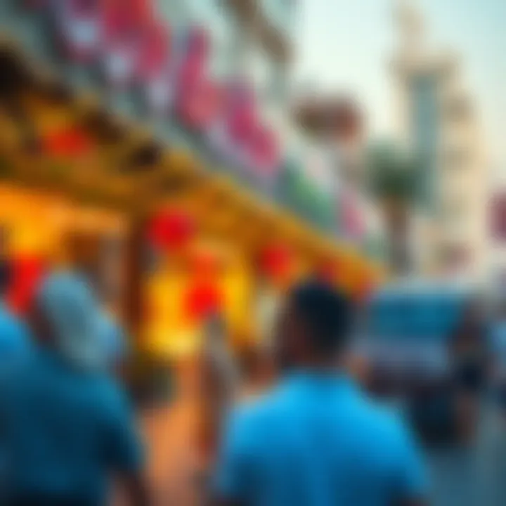 Festivities in Dubai During Public Holidays Vibrant festivities in Dubai during a public holiday