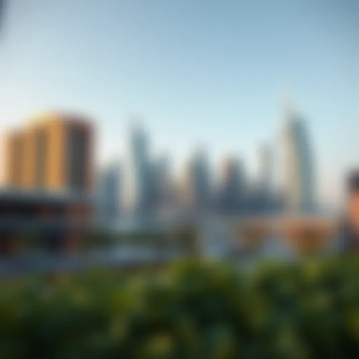 Dubai's Modern Architectural Landscape The iconic skyline of Dubai showcasing modern architecture