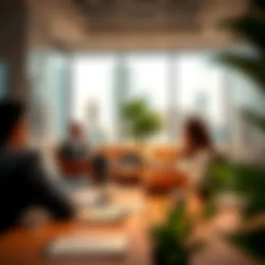 Understanding Immigration Regulations An office environment with professionals discussing immigration laws