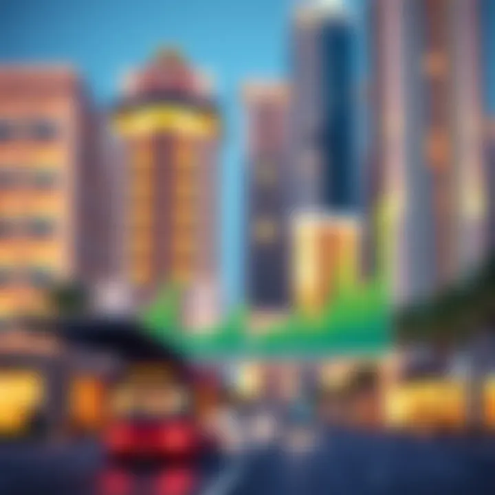 Market trend analysis chart for Dubai real estate rentals