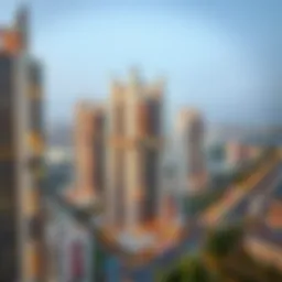 Panoramic view of Al Nahda Tower Block B showcasing its modern architecture