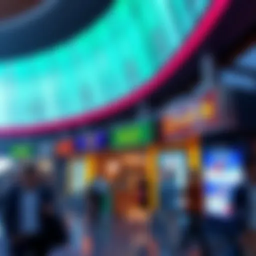 The vibrant currency exchange in Dubai