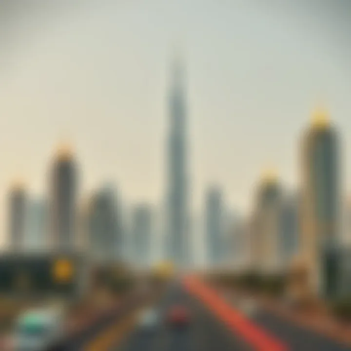 Dubai's Financial Landscape Dubai skyline with financial buildings