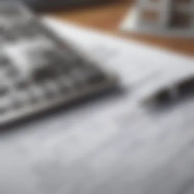 Financing Options for Property Buyers Calculator and documents representing financing options for property buyers