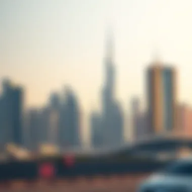 Modern skyline of Dubai showcasing real estate developments