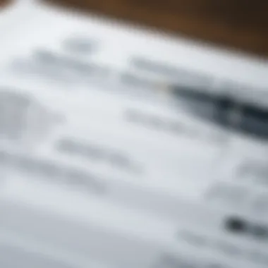 A close-up of a property transfer document with financial details