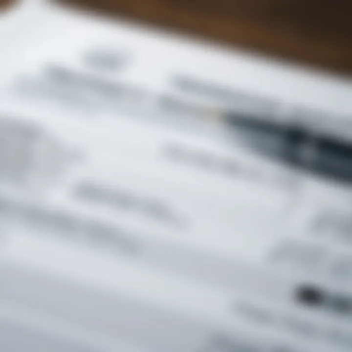 A close-up of a property transfer document with financial details