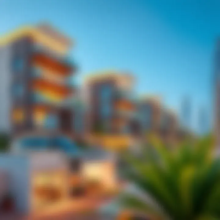 Vibrant image of luxurious residential properties in Dubai
