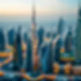 A panoramic view of Dubai's skyline showcasing modern architecture