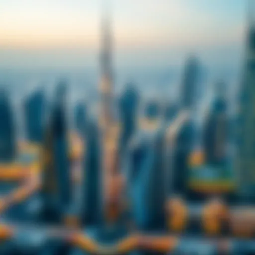 Dubai Skyline: A Modern Marvel A panoramic view of Dubai's skyline showcasing modern architecture