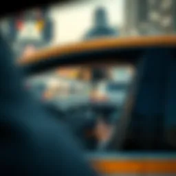 Payment methods displayed in a Dubai taxi