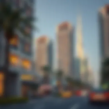 Real estate development showcasing properties in Dubai during Ramadan.