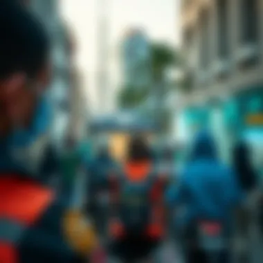 Community Engagement for Enhanced Safety Community event in Dubai promoting neighborhood safety