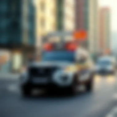 Robust Security Measures in Dubai Dubai police patrol car emphasizing security presence