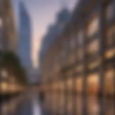 Stunning architectural design of the Boulevard at Dubai Mall