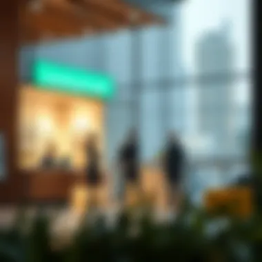 Business professionals engaging with services at the Facilitation Office