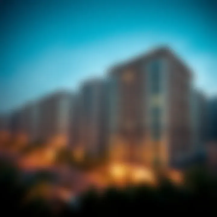 Residential buildings in Dubai International City