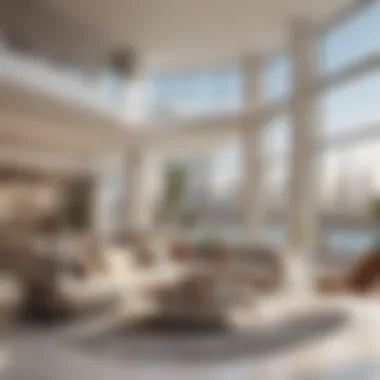 Luxury Living in Dubai's Real Estate Market Luxury apartment interiors showcasing modern design and amenities