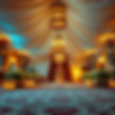 Celebratory Ambiance of Ramadan Gatherings A beautifully decorated Ramadan tent ready for gatherings