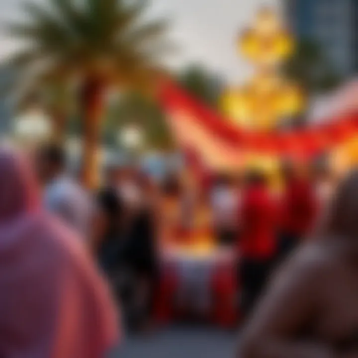 Community gathering during UAE public holiday celebrations