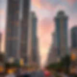 Luxurious high-rise buildings in Dubai showcasing UHNWI investments