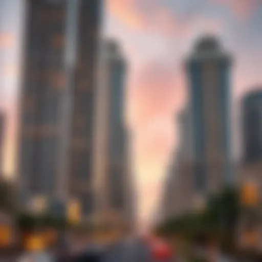 Luxurious high-rise buildings in Dubai showcasing UHNWI investments