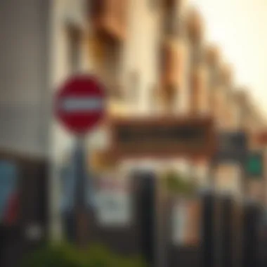 Regulations Governing Workers' Housing in Dubai Regulatory signage in workers' housing areas