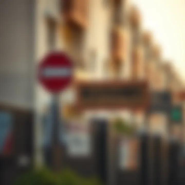 Regulations Governing Workers' Housing in Dubai Regulatory signage in workers' housing areas