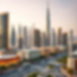 Architectural rendering of Zahia Uptown skyline