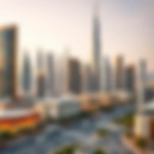 Architectural rendering of Zahia Uptown skyline