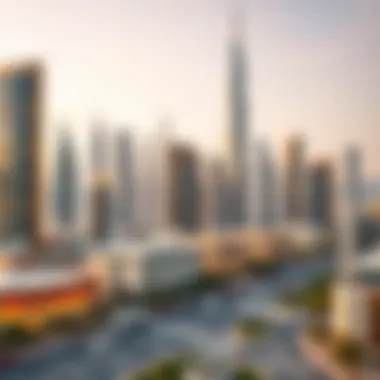 Future Skyline of Zahia Uptown Architectural rendering of Zahia Uptown skyline